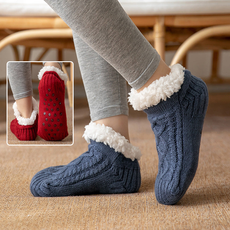 Raquel - Komfortable und rutschfeste Damenplüschsocken für die Winterzeit