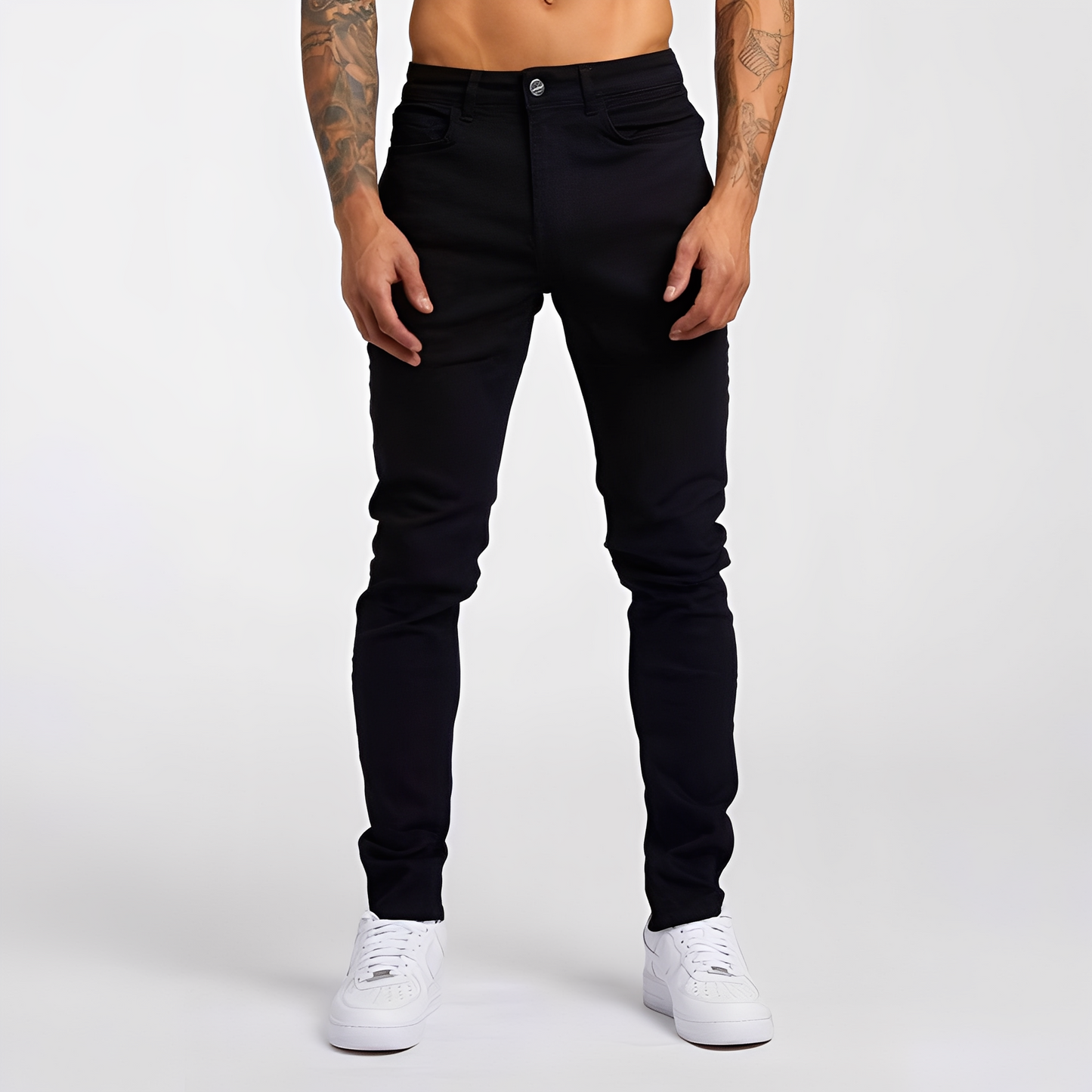 Radovan - Bequeme schmal geschnittene Stretch-Jeans für Männer