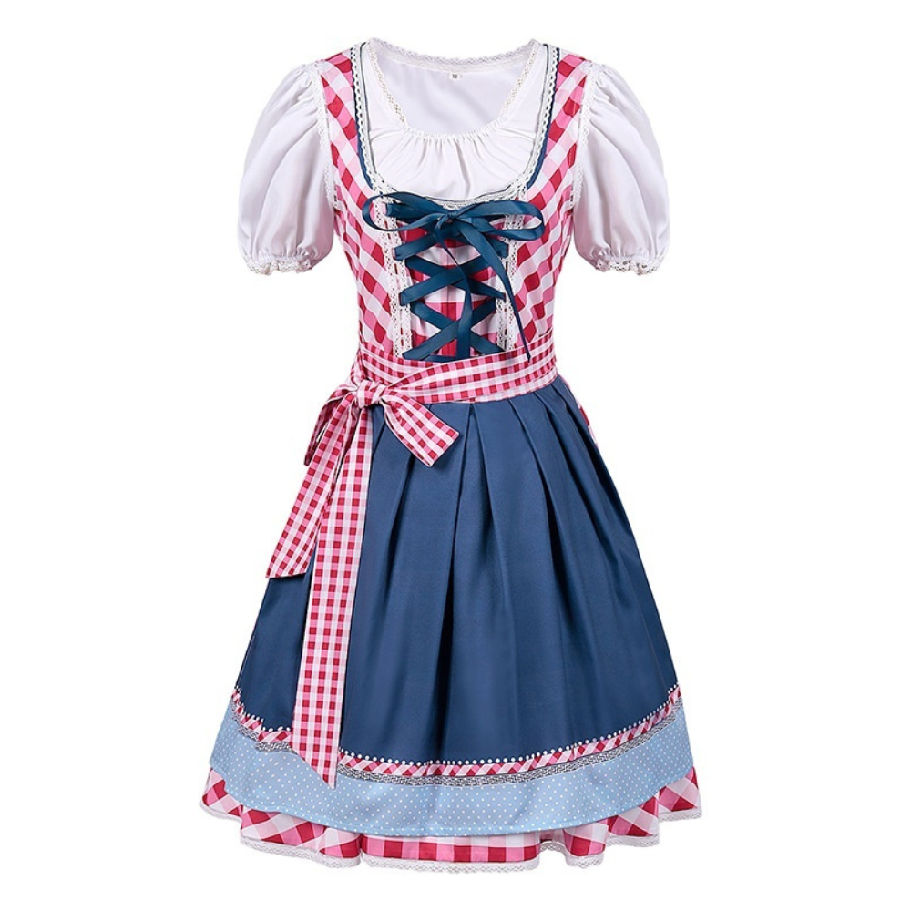 Rowina - Traditionell kariertes Oktoberfest-Dirndl für Frauen