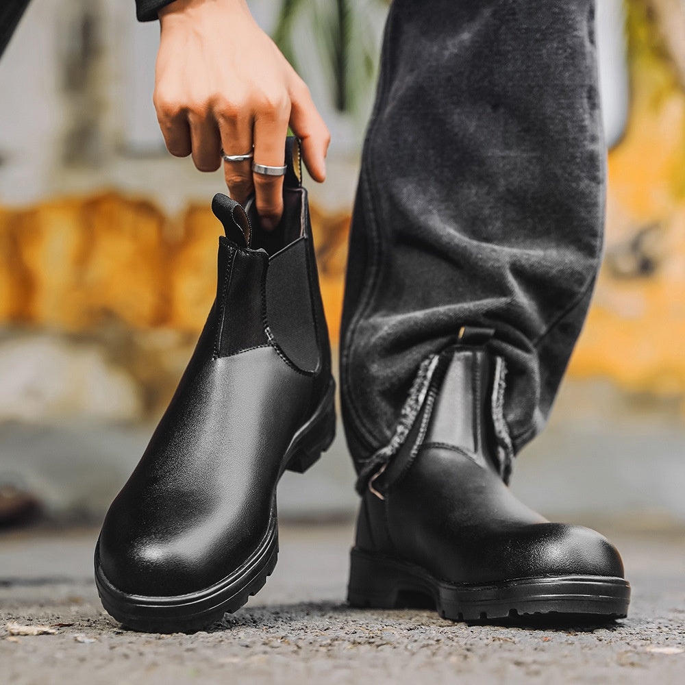 Gilbert - Stilvolle Retro-Lederstiefel für Herren