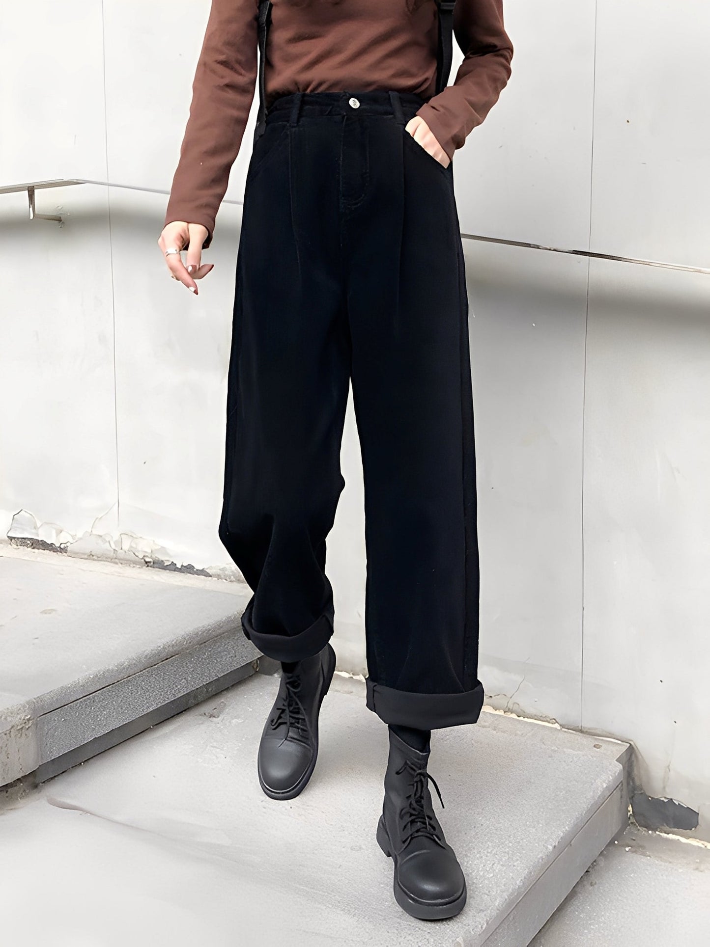 Shelbie - Weit geschnittene Cordhose für Damen im traditionellen Look