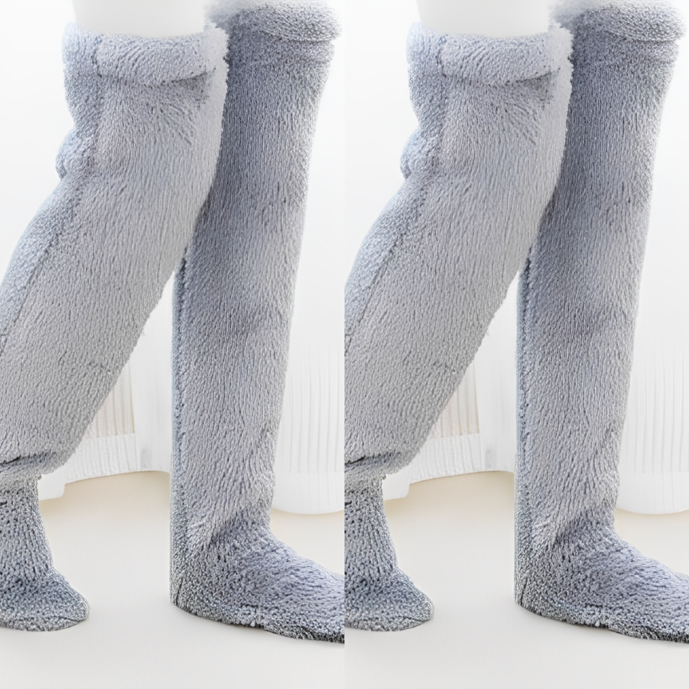 Camellia - Warme, kniehohe Wintersocken für Frauen