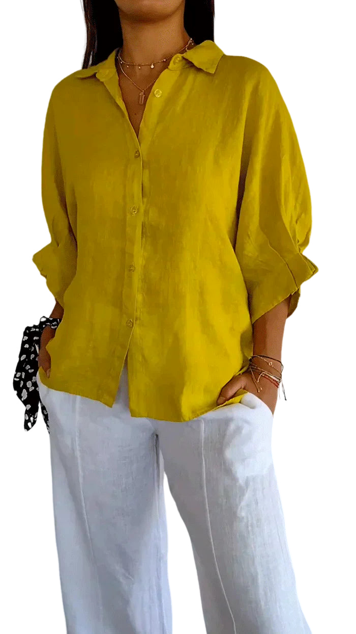 Madison – Klassische Bluse mit Knopfleiste und zeitloser Eleganz