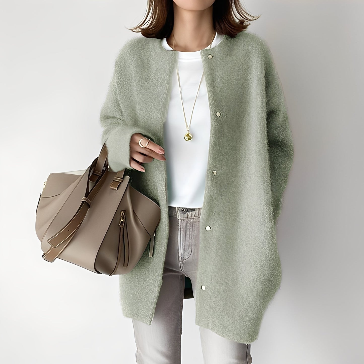 Dahlia - Stilvoller, locker geschnittener Damen-Cardigan