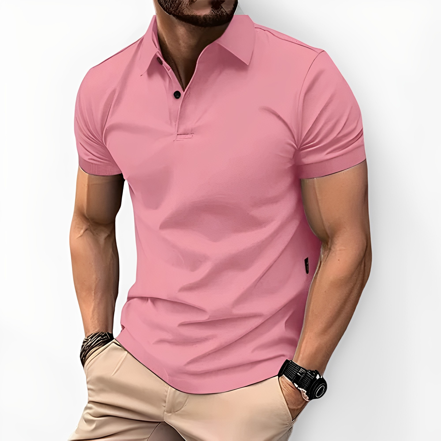 Deacon - Bequemes Männer-Poloshirt mit kurzen Ärmeln