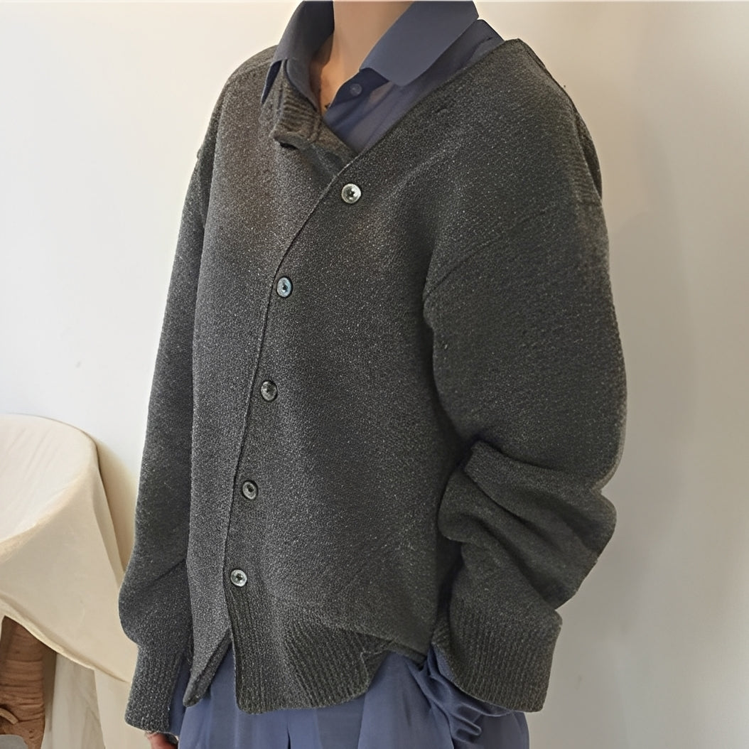 Arianna - Locker sitzende Kaschmirjacke mit Knöpfen für Damen