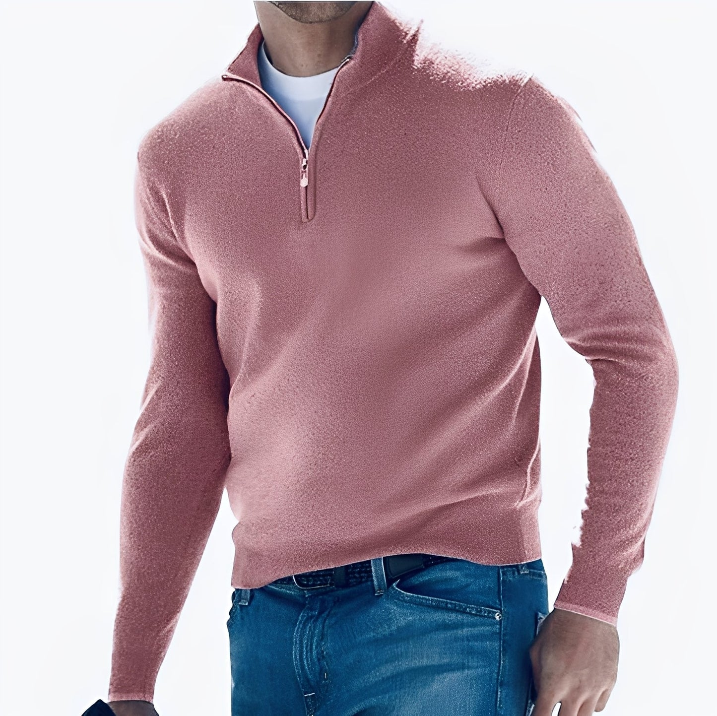 Eliott - Herren-Kaschmirpullover mit Zipper