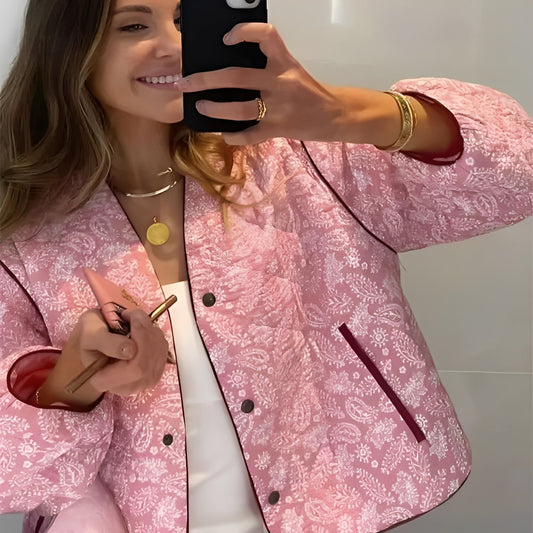 Katelyn - Gemütliche Patchwork-Winterjacke für Damen
