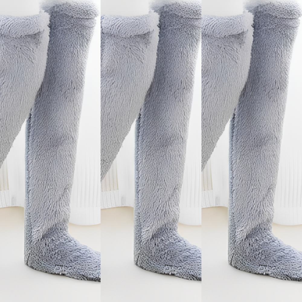 Camellia - Warme, kniehohe Wintersocken für Frauen