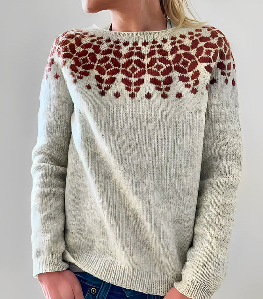 Christiana - Klassischer Damenpullover mit Design