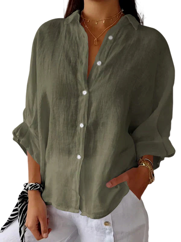 Madison – Klassische Bluse mit Knopfleiste und zeitloser Eleganz