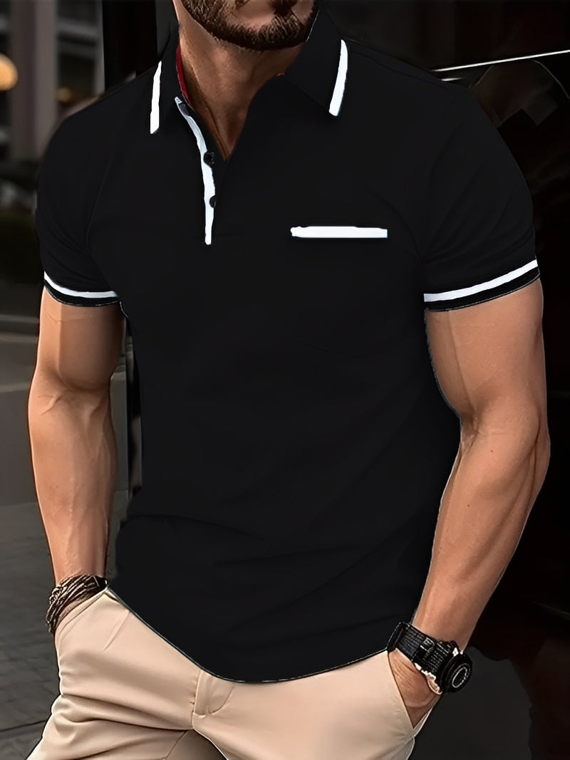 Garrick - Bequemes Männer-Poloshirt mit Tasche