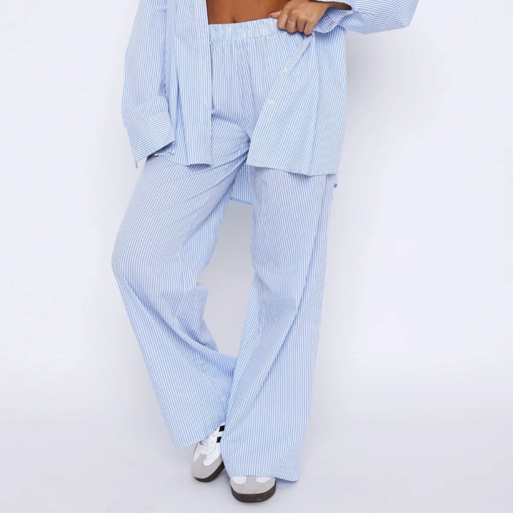 Elis – Damenhosen Breites Bein Hohe Taille