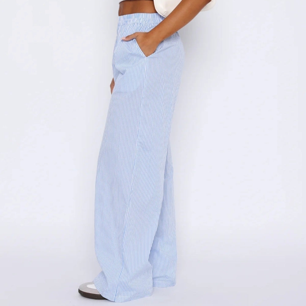 Elis – Damenhosen Breites Bein Hohe Taille