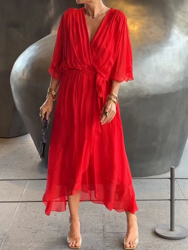 Amara – Bedrucktes ärmelloses Maxikleid