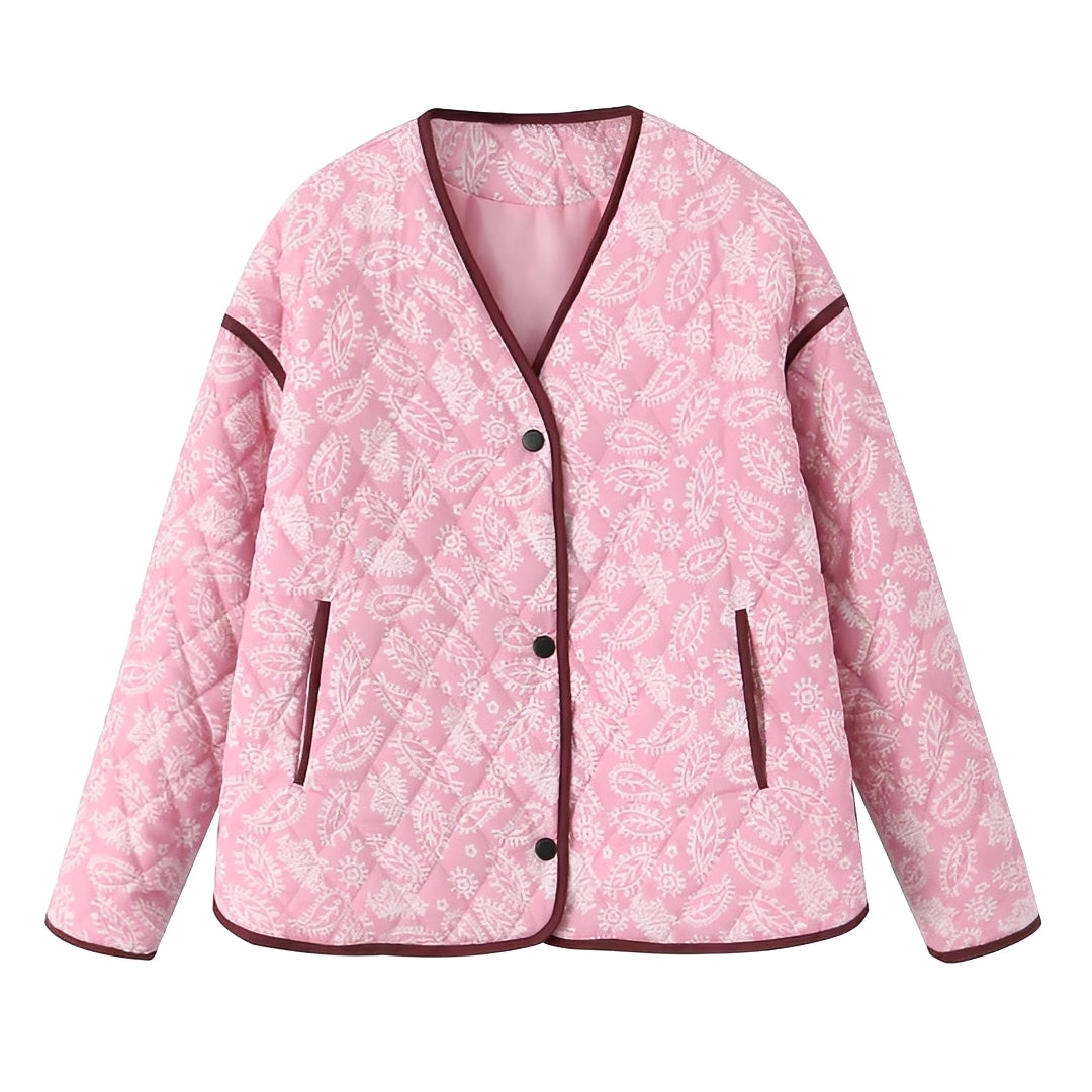 Katelyn - Gemütliche Patchwork-Winterjacke für Damen