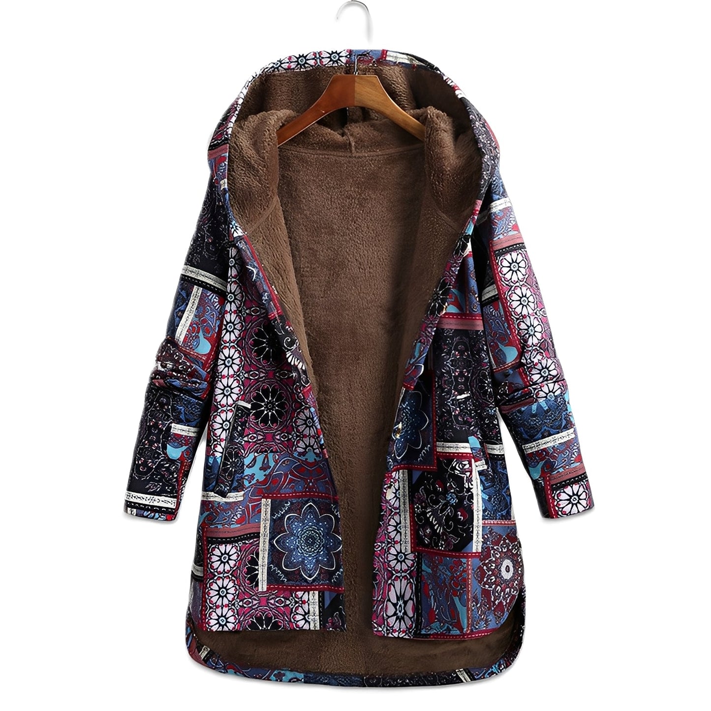 Griselda - Damen-Hoodie mit ethnischen Blumenmustern