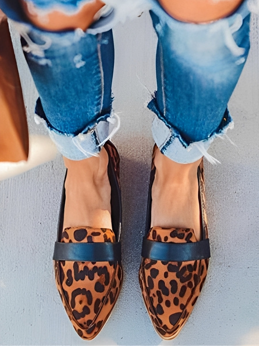 Christal - Elegante spitze Wildleder-Loafer für Damen