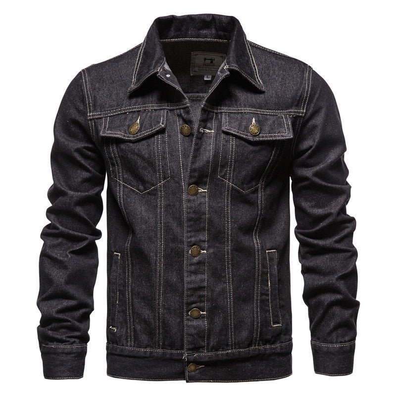 Winton - Traditionelle Herren-Jeans-Truckerjacke
