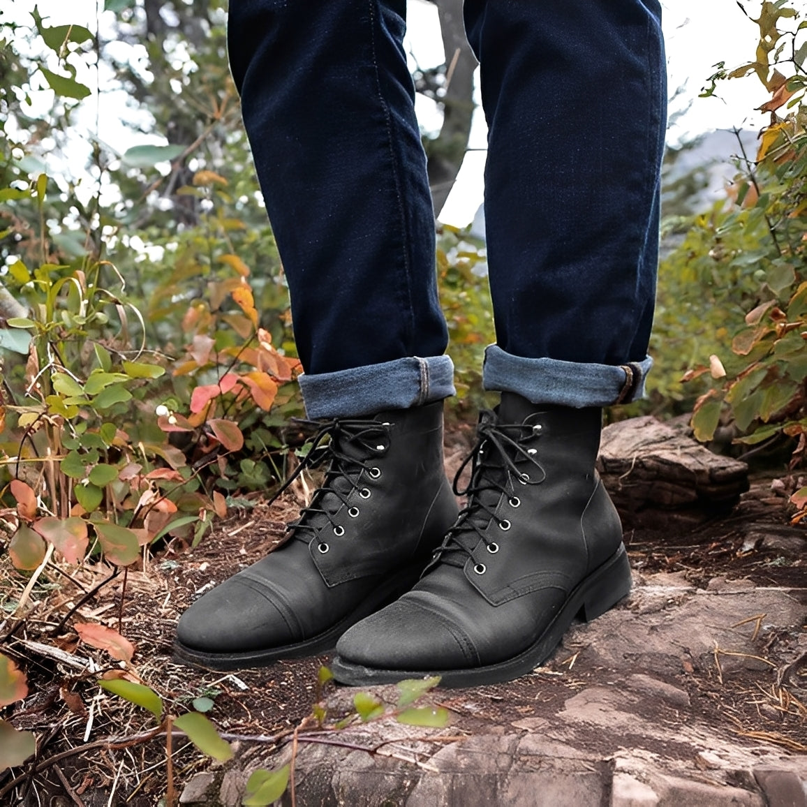 Jaydon - Klassische Herrenschuhe aus Leder mit runder Spitze