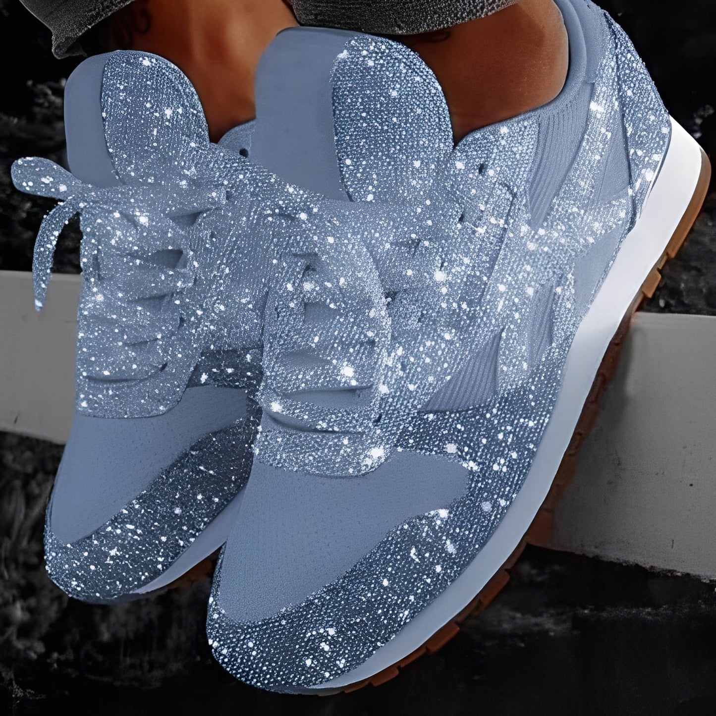Kaycee - Schimmernde, gemütliche Muffin-Sneaker für Damen