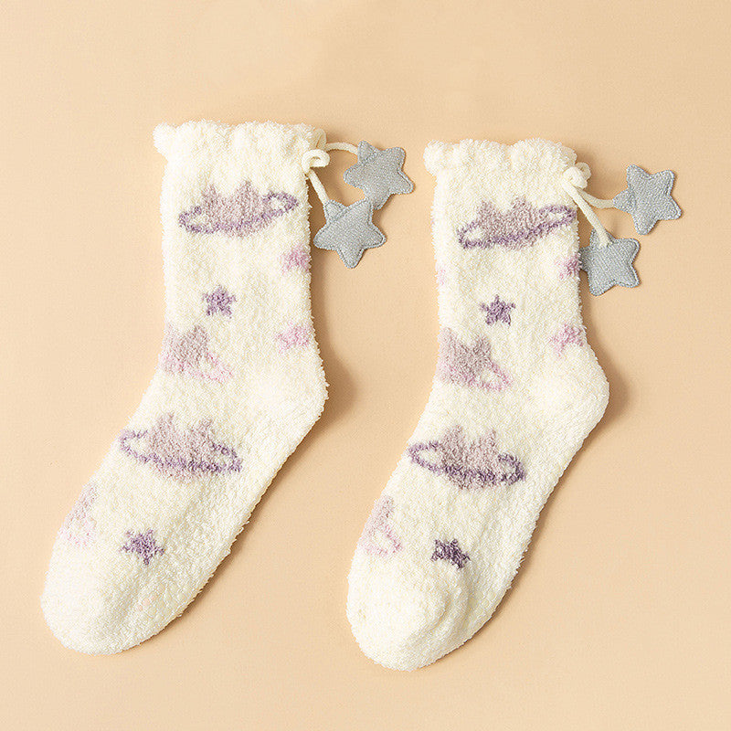 Ramona - Schicke, warme Damen-Fleece-Wintersocken
