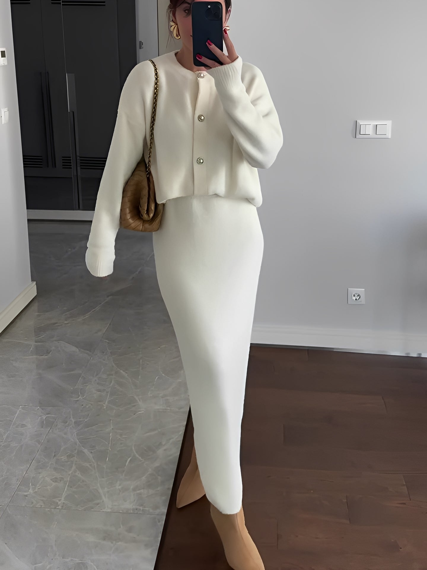Cecilia - Schickes Set aus Jacke und Rock für Frauen