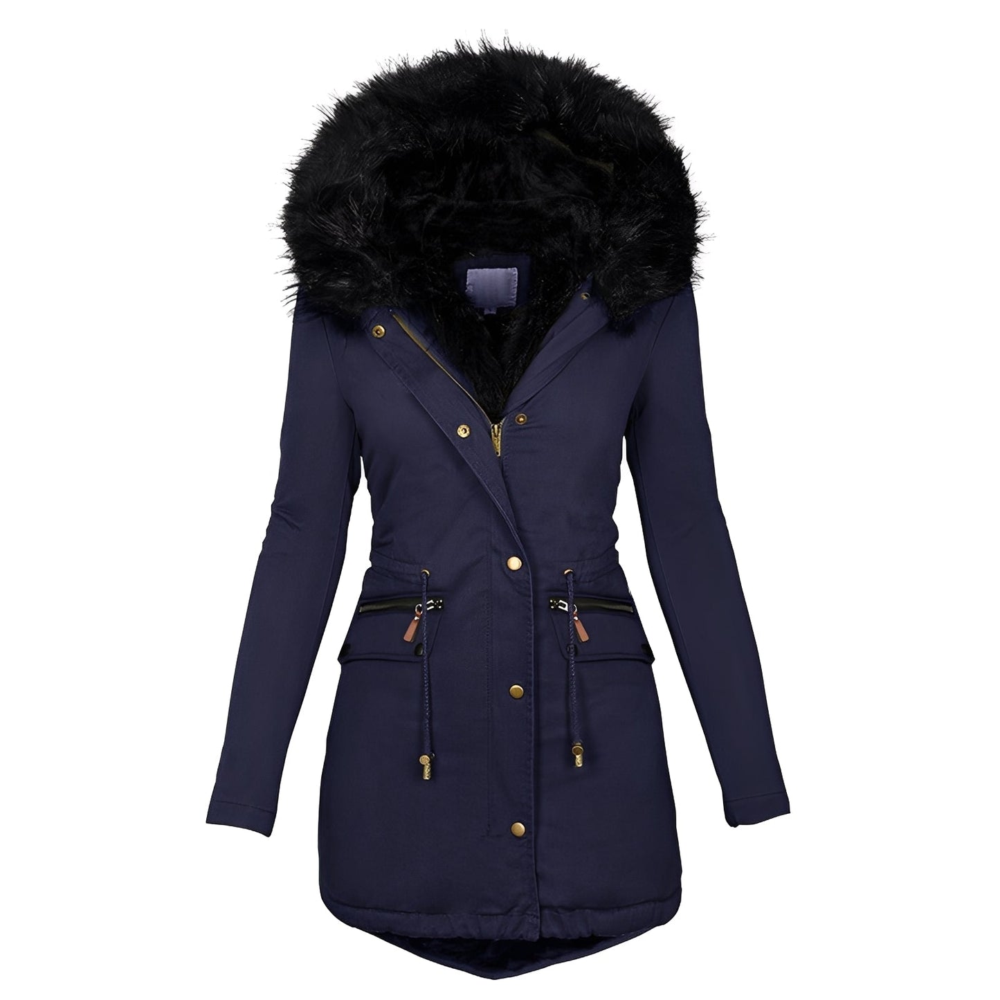 Camilla - Elegante, warme Jacke für Frauen mit Fell