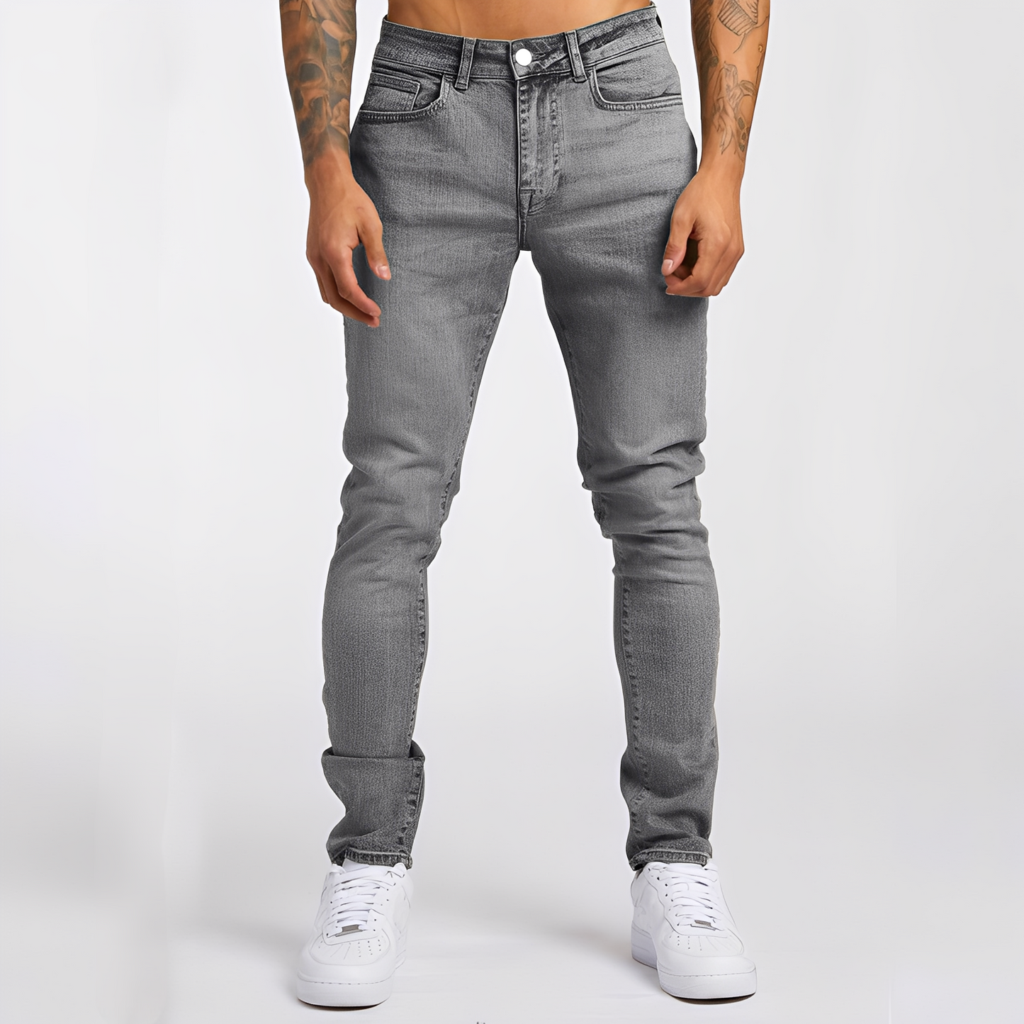 Radovan - Bequeme schmal geschnittene Stretch-Jeans für Männer