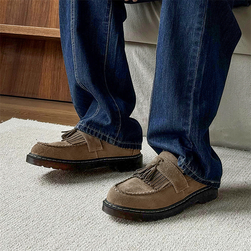 Milton - Herren-Wildleder-Slipper mit Quasten im zeitgemäßen Design