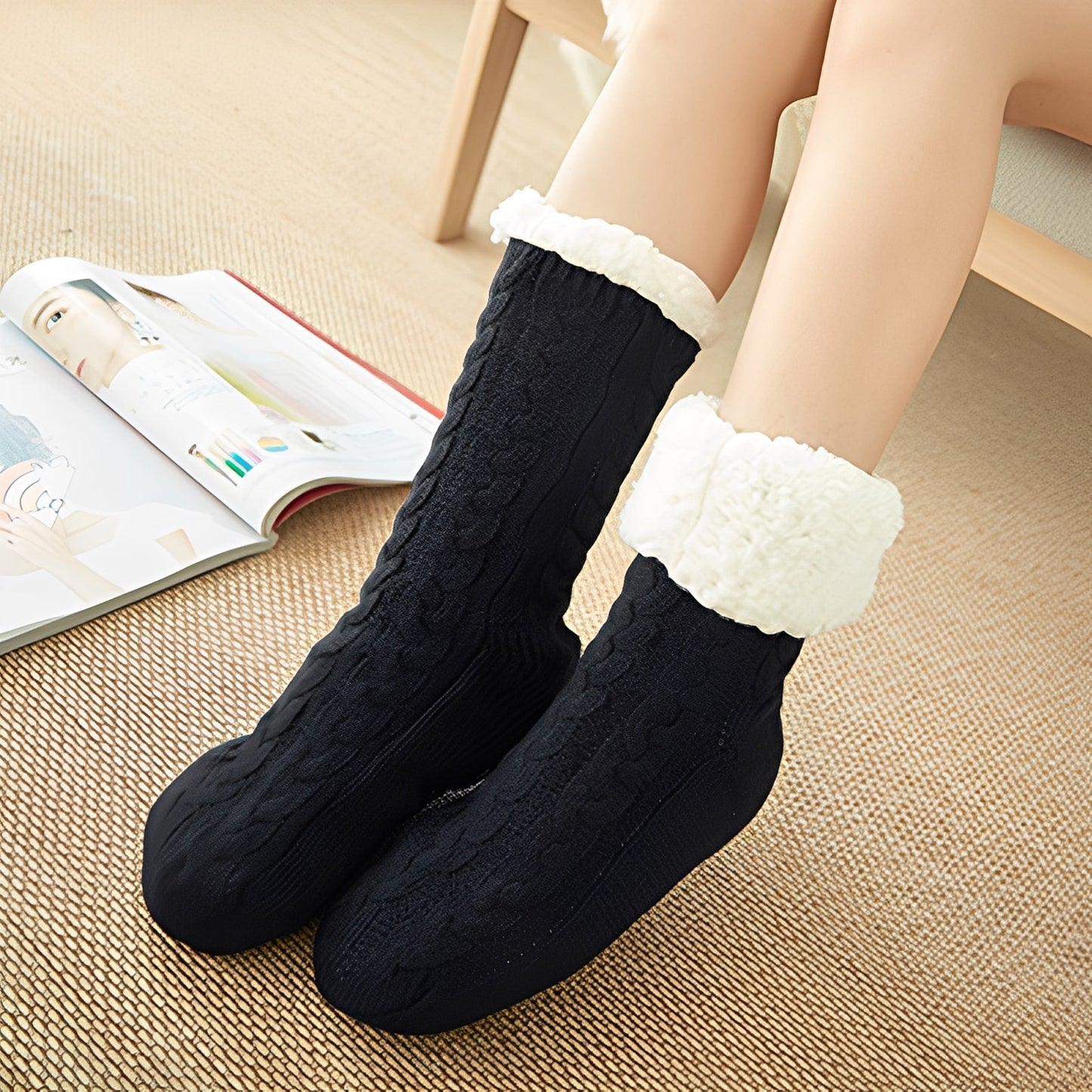 Jessica - Weiche Winter-Plüschsocken für Frauen und Männer