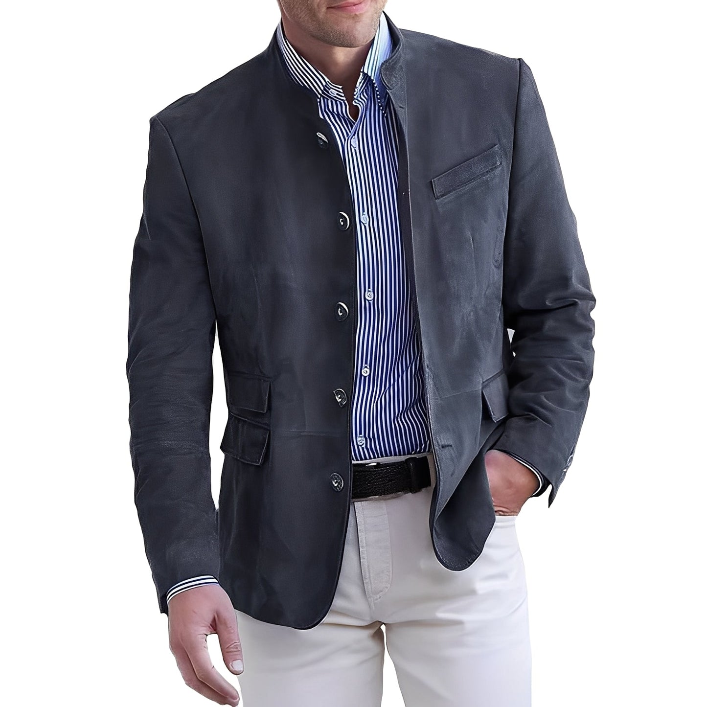Brenden - Traditionelle Freizeitjacke für Herren mit Knöpfen