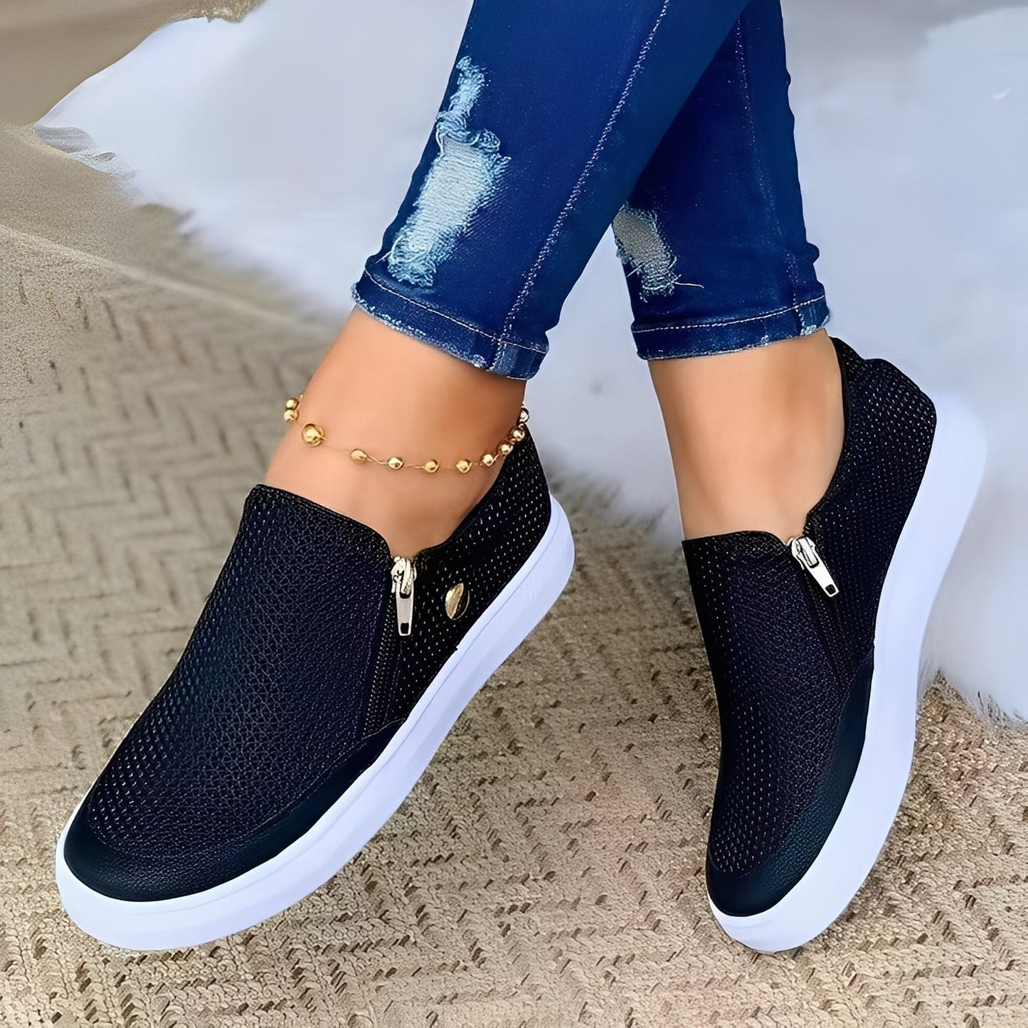 Aimee - Schicke Damenschuhe mit Reißverschluss