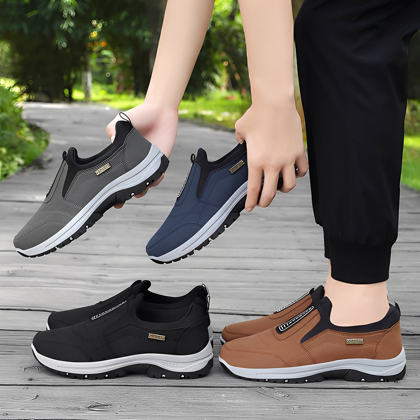Cyril - Bequeme Herrenschuhe aus luftdurchlässigem Netzmaterial