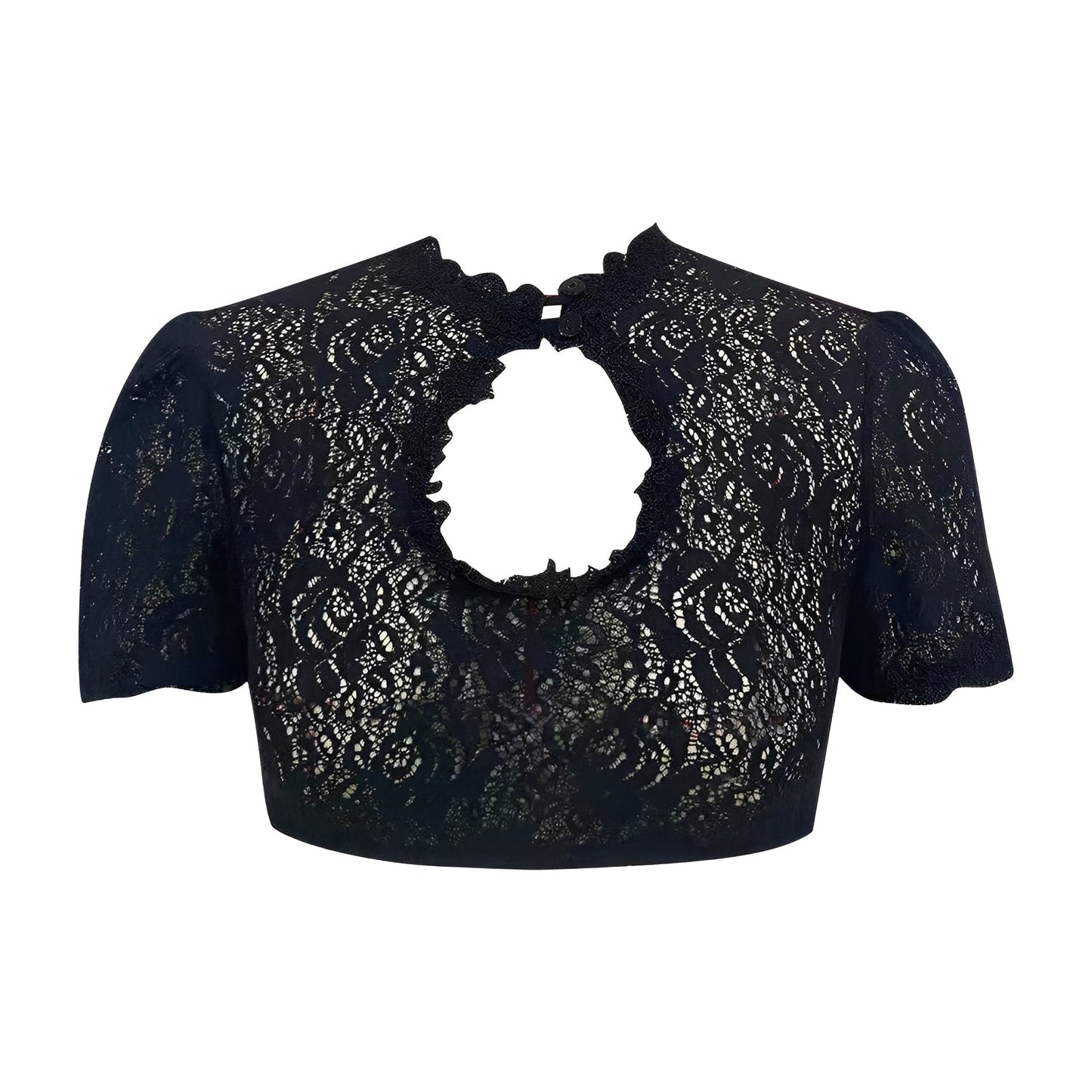 Selby - Damen-Oktoberfest-Bluse mit Spitze