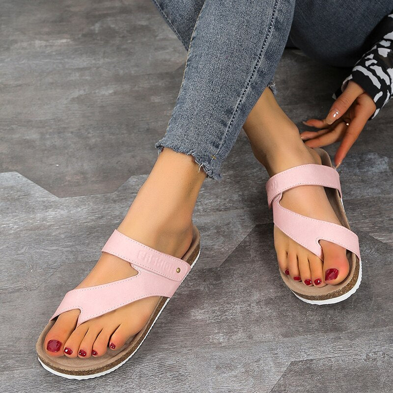 Archwave – Offene Korksandalen mit orthopädischer Sohle