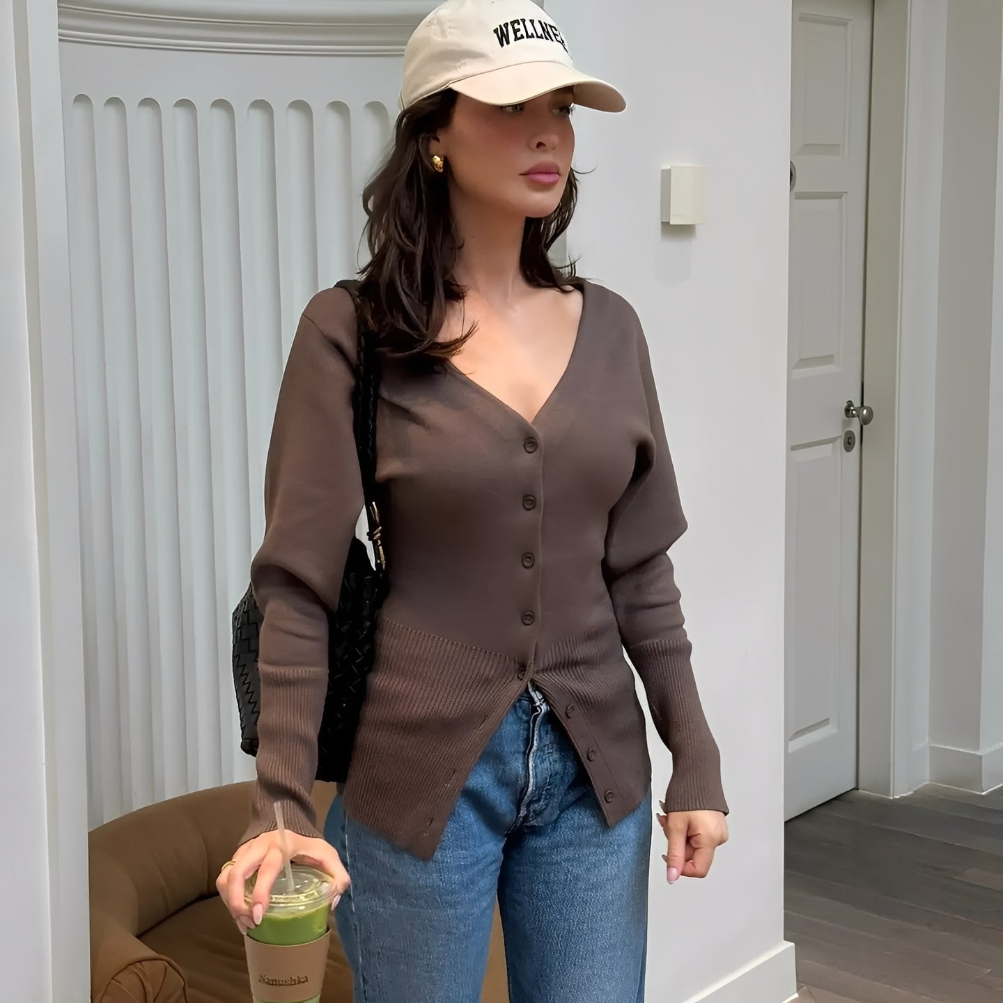 Deziree - Eleganter, eng geschnittener Damen-Cardigan-Mantel