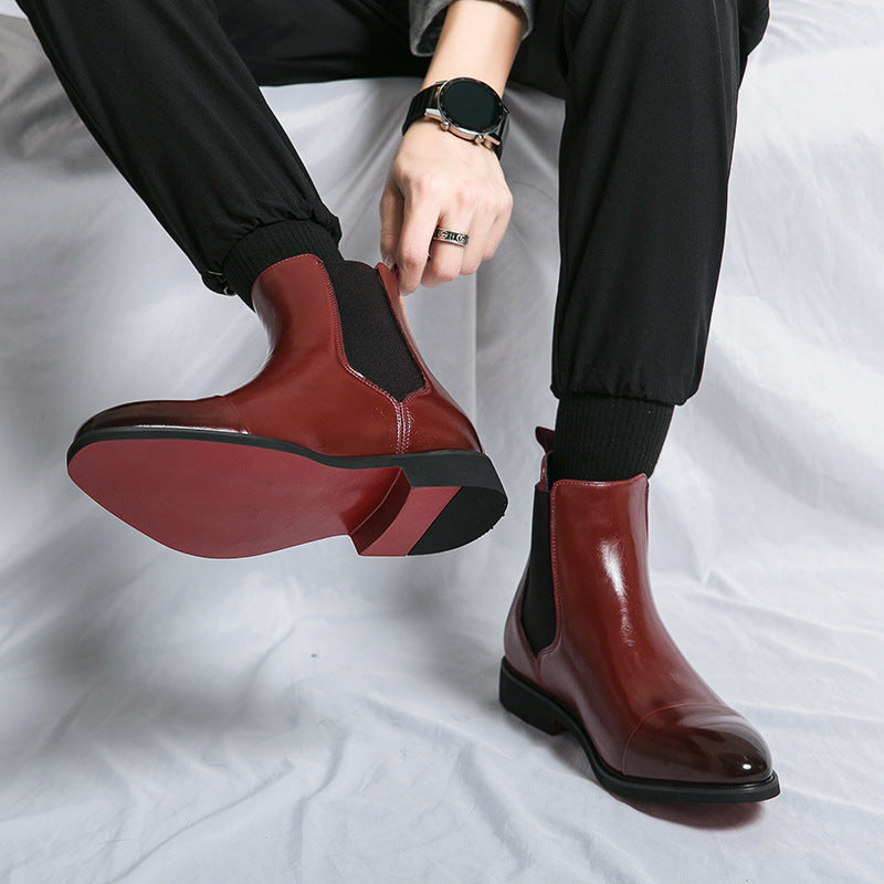 Kennith - Bequeme und elegante Chelsea-Lederstiefel für Herren