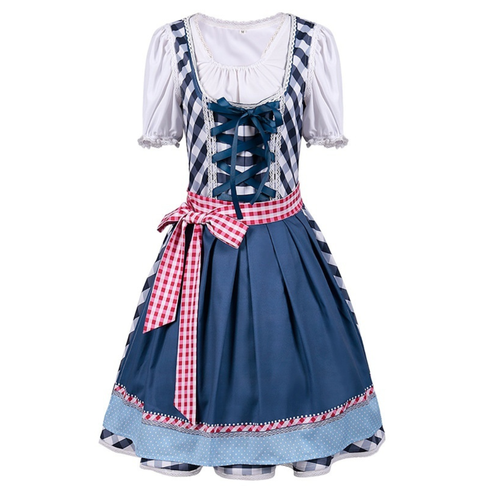 Rowina - Traditionell kariertes Oktoberfest-Dirndl für Frauen