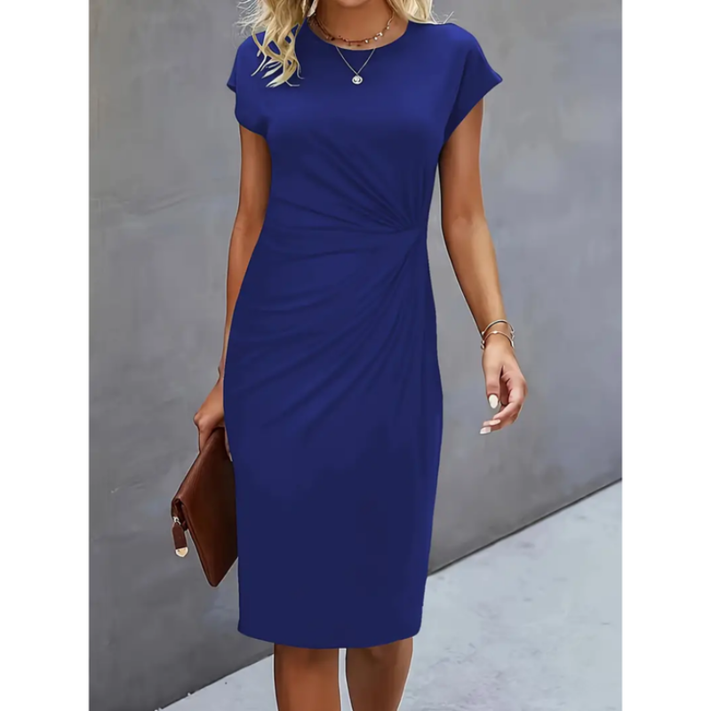 Elina – Formelles Damenkleid mit kurzen Ärmeln