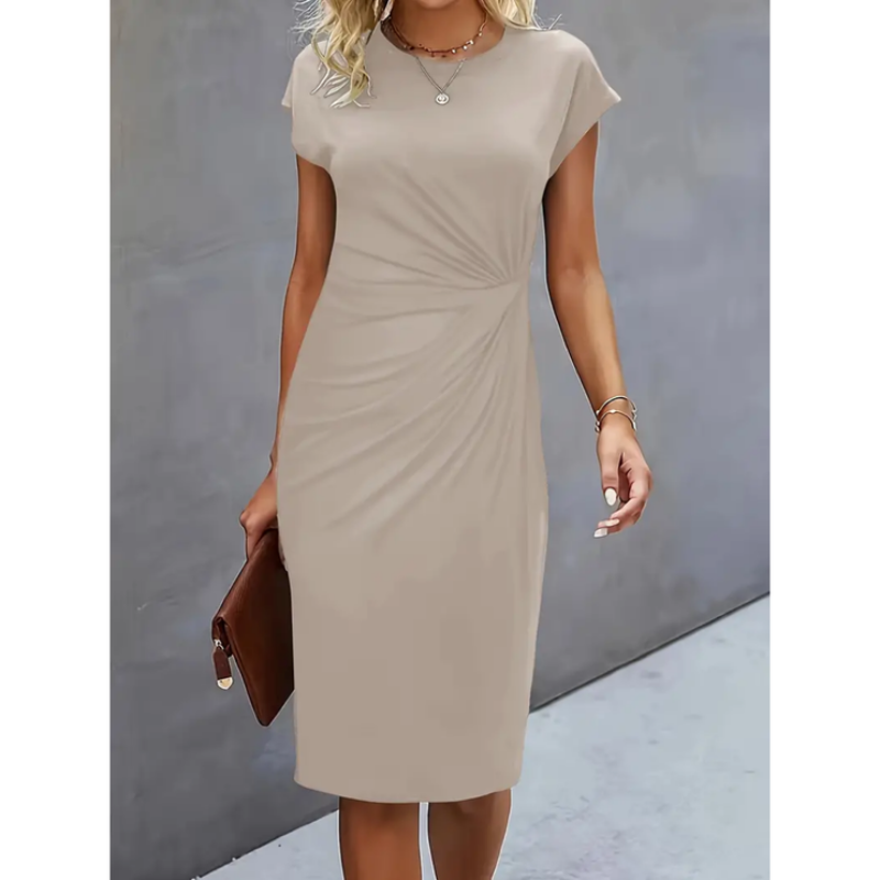 Elina – Formelles Damenkleid mit kurzen Ärmeln