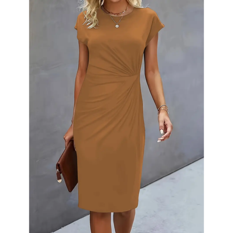 Elina – Formelles Damenkleid mit kurzen Ärmeln