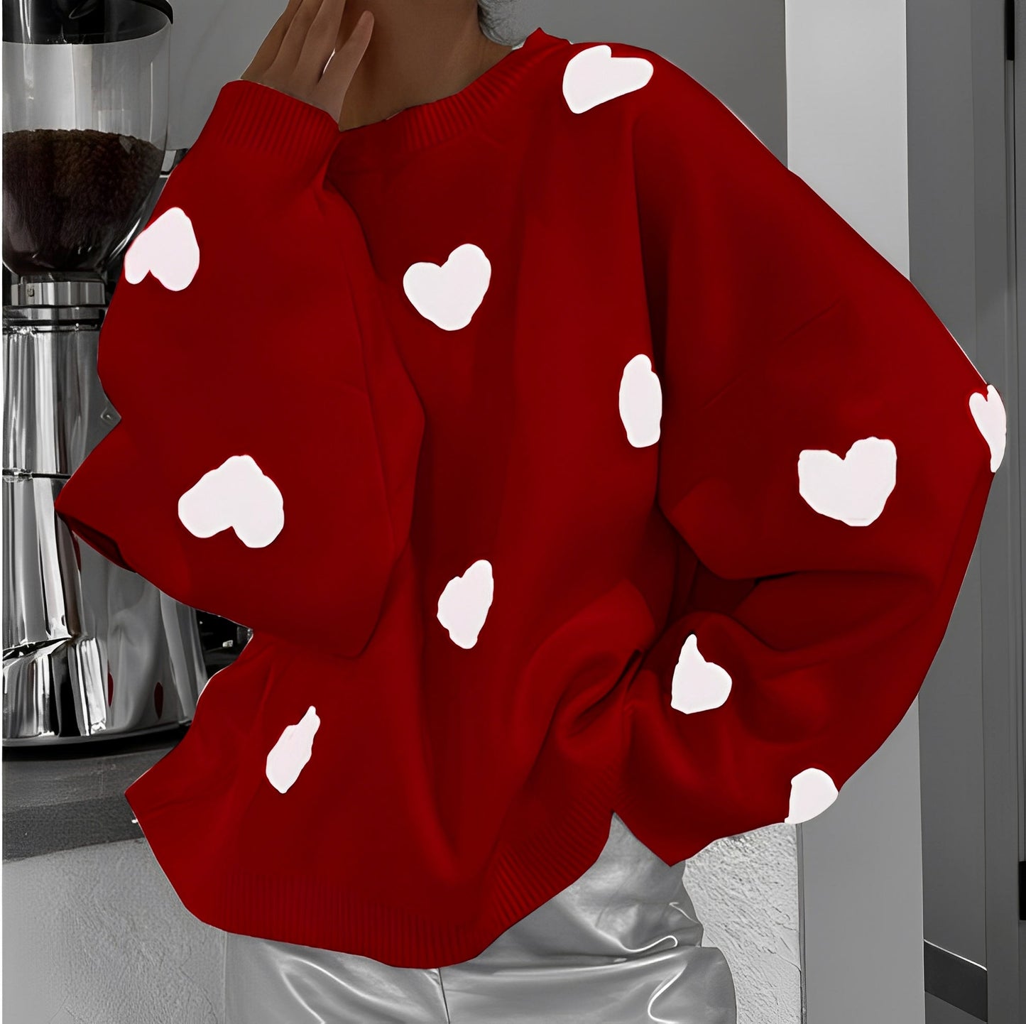 Marsha - Bequemer Damenpullover mit Aufdruck