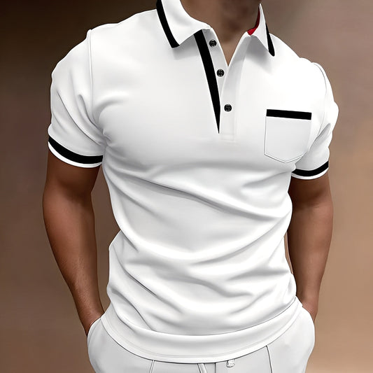 Alijah - Elegantes, schmales Herren-Poloshirt