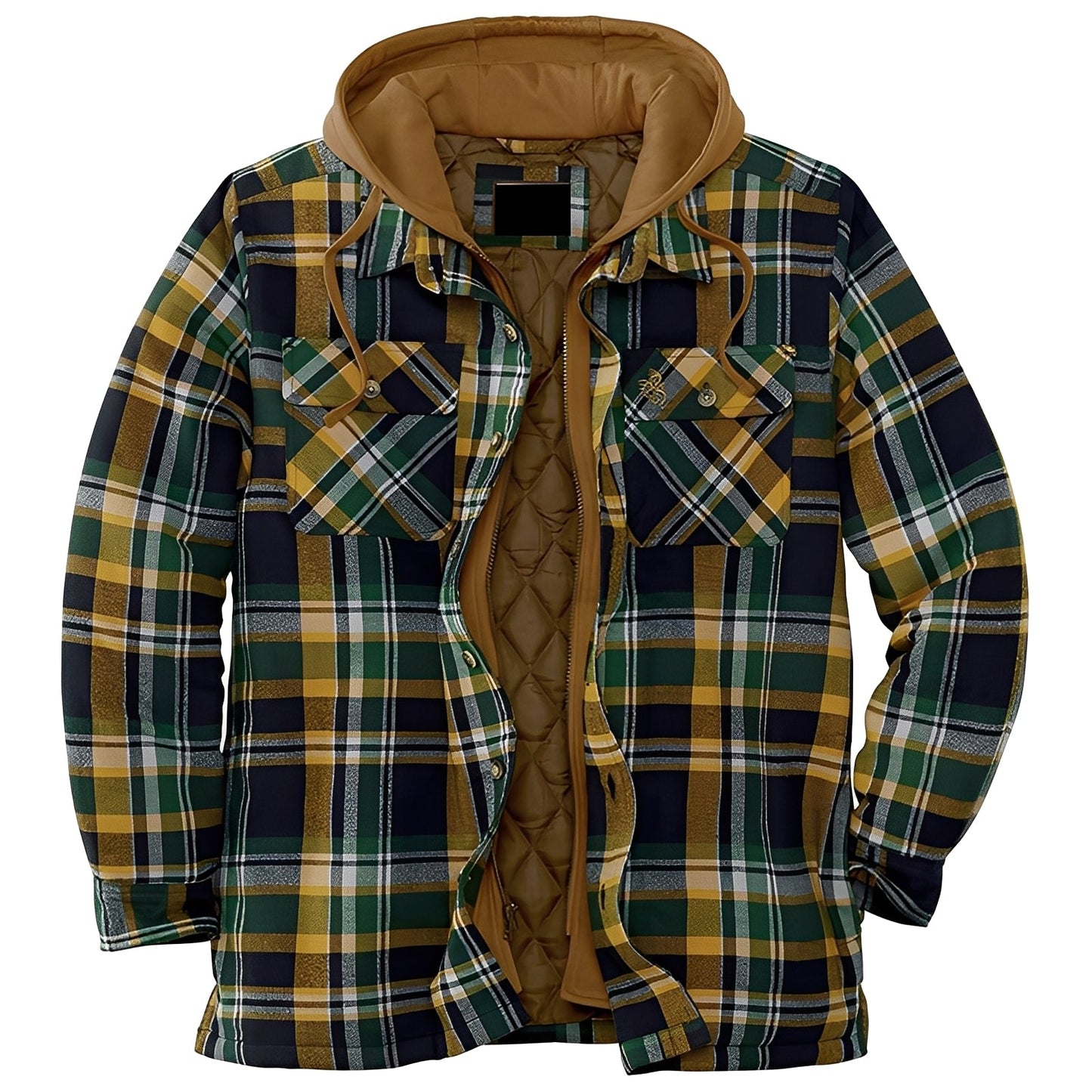 Flynn - Herrenjacke mit Kapuze im traditionellen Karomuster