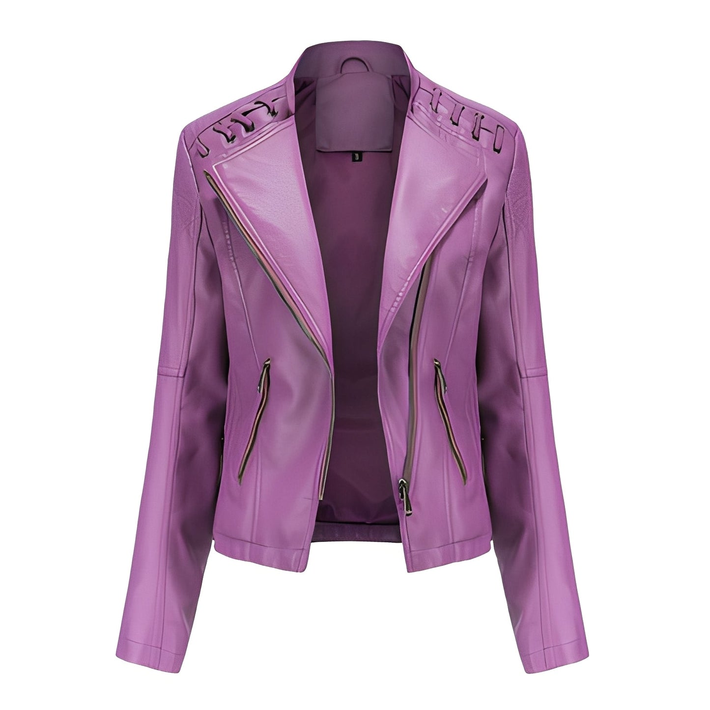 Narelle - Stilvolle, schmale kurze Damenlederjacke