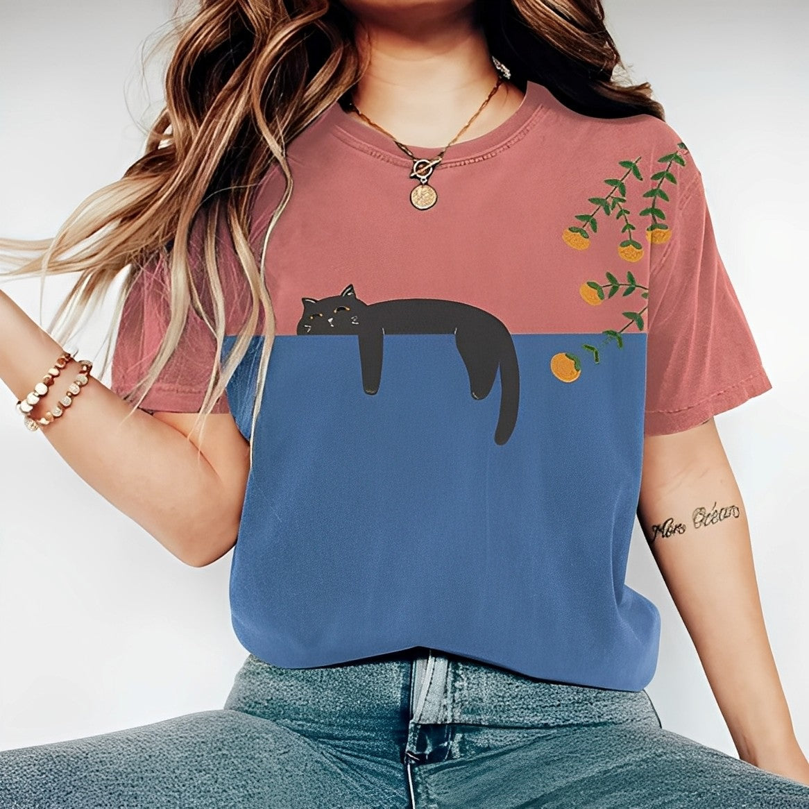 Alvina - Bequemes Damen-T-Shirt mit Motiv