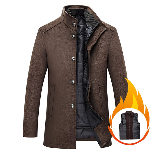 Axton - Stilvolle Herren-Wolljacke mit Weste
