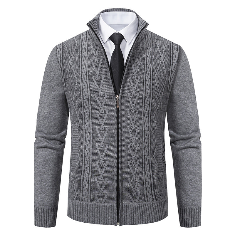 Stafford - Eleganter Herren-Cardigan mit Reißverschluss