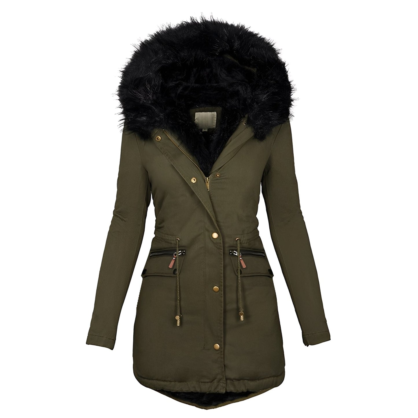 Camilla - Elegante, warme Jacke für Frauen mit Fell